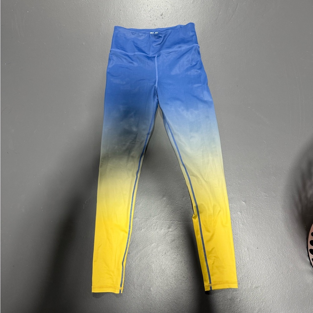 Gradient Blue and Yellow  Leggings